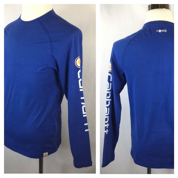 Carhartt Other - Carhartt Force~Delmont~Spellout~Long Sleeve~Royal~